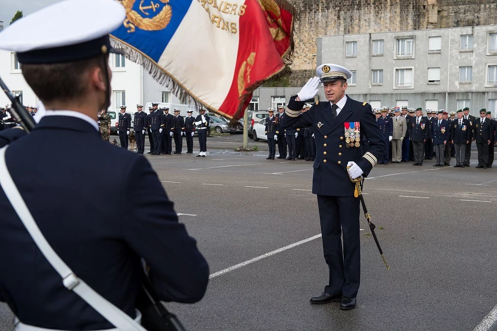 Prise de commandement du Groupement de fusiliers marins de Brest