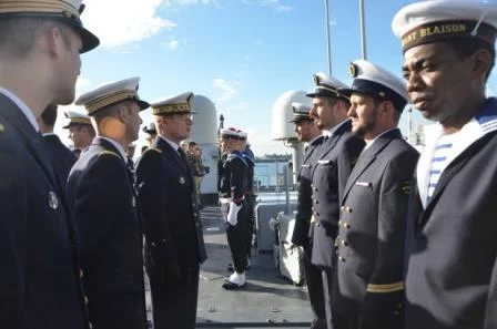Inspection générale à bord de l’aviso “Commandant Blaison”