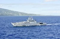 Le patrouilleur outre-mer Teriieroo a Teriierooiterai