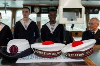 Des stagiaires de la PMM en passerelle