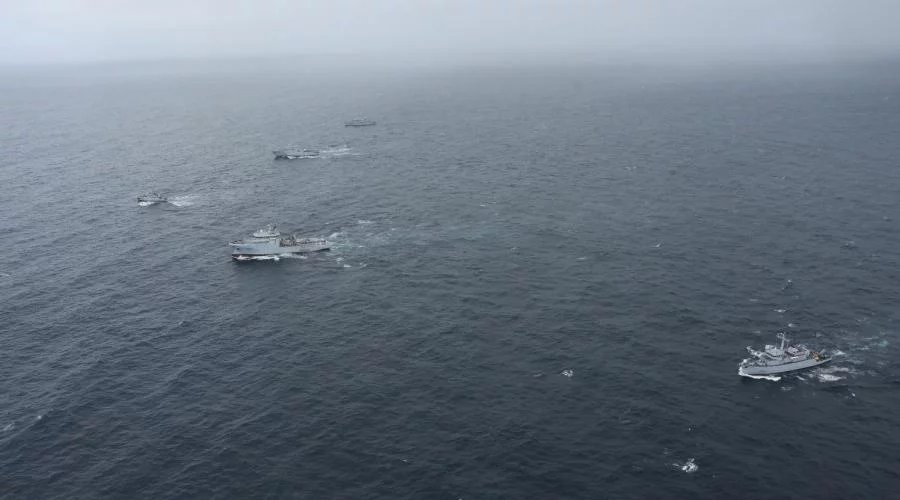 Les participants à l'exercice Morskoul 22.2