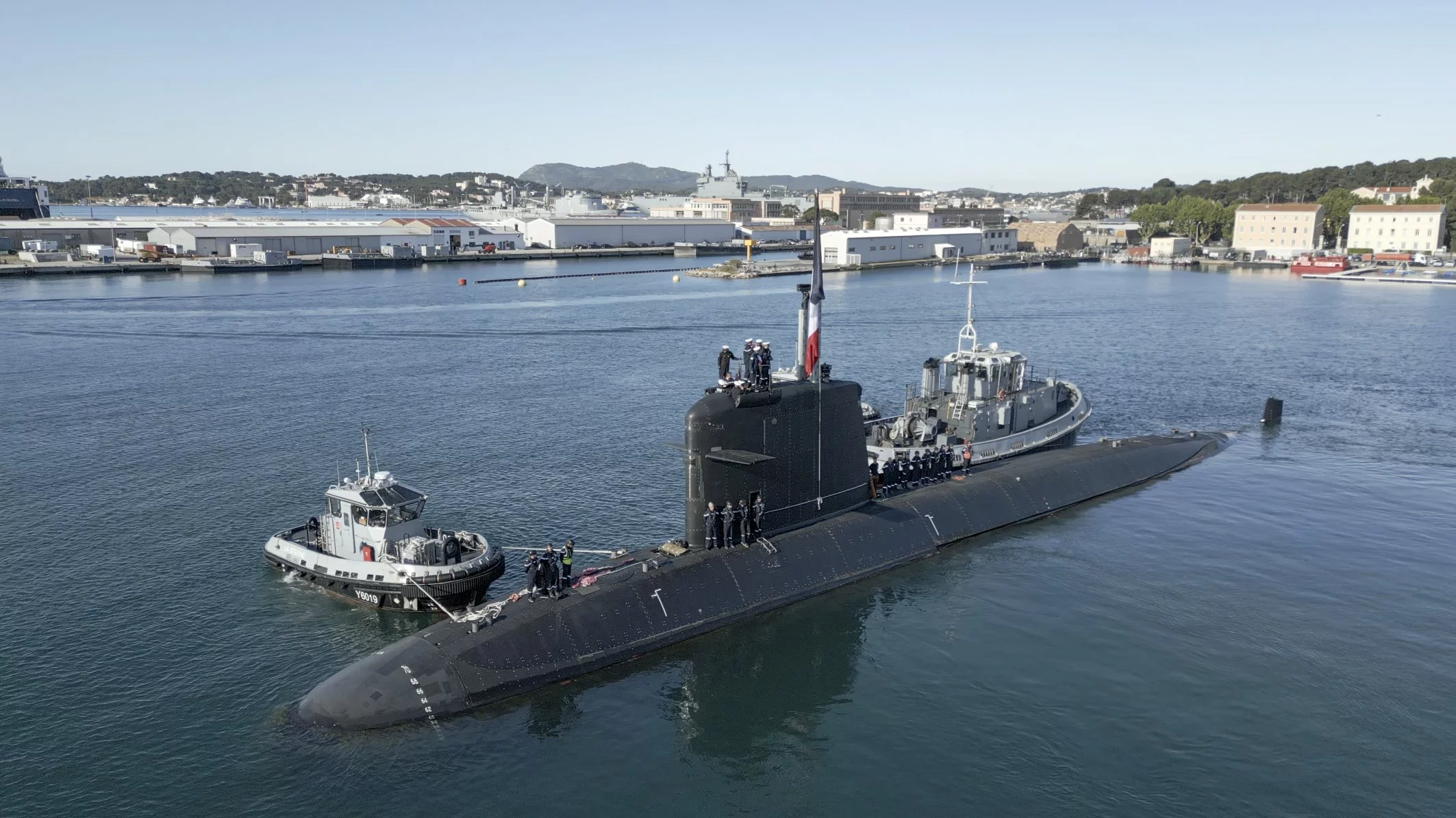 Le sous-marin nucléaire d’attaque Perle a quitté Toulon pour la dernière fois