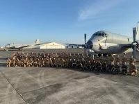 Deux avions de patrouille maritime Atlantique 2 (ATL2) sur la base de Clark aux Philippines