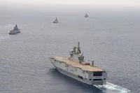 Le groupe Jeanne d'Arc s'entraîne avec la marine brésilienne