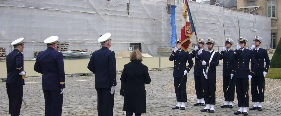 Présentation au drapeau de la PMS-M État-Major 