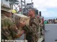 Embarquement des secours