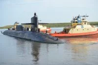 Le sous-marin nucléaire lanceur de missiles de croisière [SSGN] USS Florida