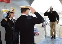 Arrivée du vice-amiral Williams