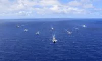 Les bâtiments participant à l’exercice « Rim of the Pacific 2018 »
