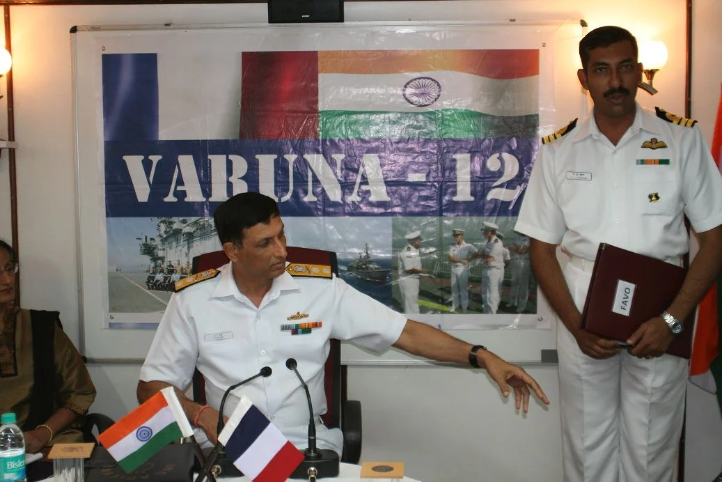 L'amiral Karve, commandant le groupe de bâtiments indiens