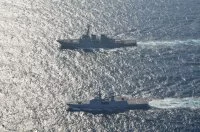 Le Surcouf effectue un exercice de type Passex avec l’USS STOUT