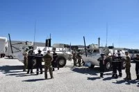 Echange de visite entre la frégate Guépratte et le 3e Régiment de hussards