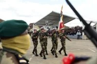 Cérémonie de tradition de l’École des fusiliers marins à Colleville-Montgomery