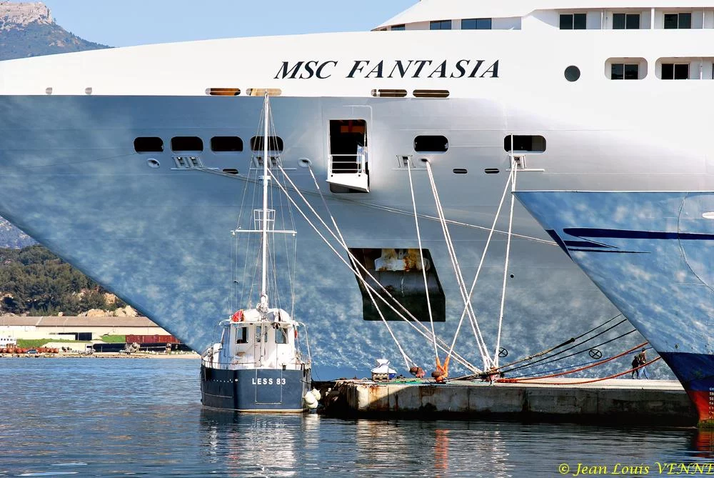 Escale surprise du MSC Fantasia à La Seyne sur Mer