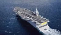 Image de synthèse du futur porte-avions de nouvelle génération