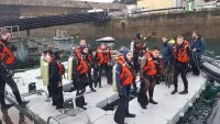 Les stagiaires prêts à plonger