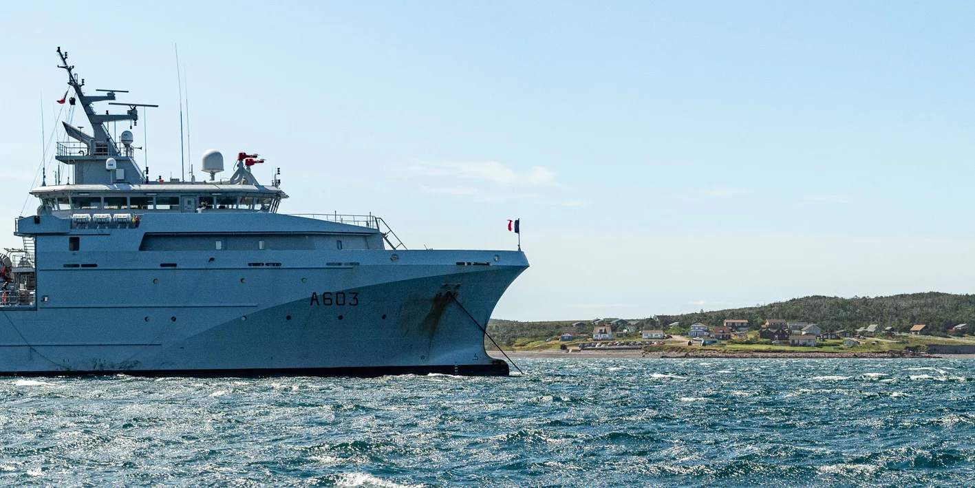 Le BSAM Rhône au mouillage