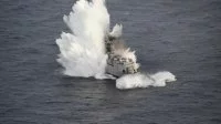 Impact de la torpille sur la coque