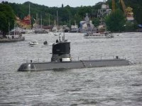Le sous-marin suédois HMS Södermanland à Stockholm en 2010