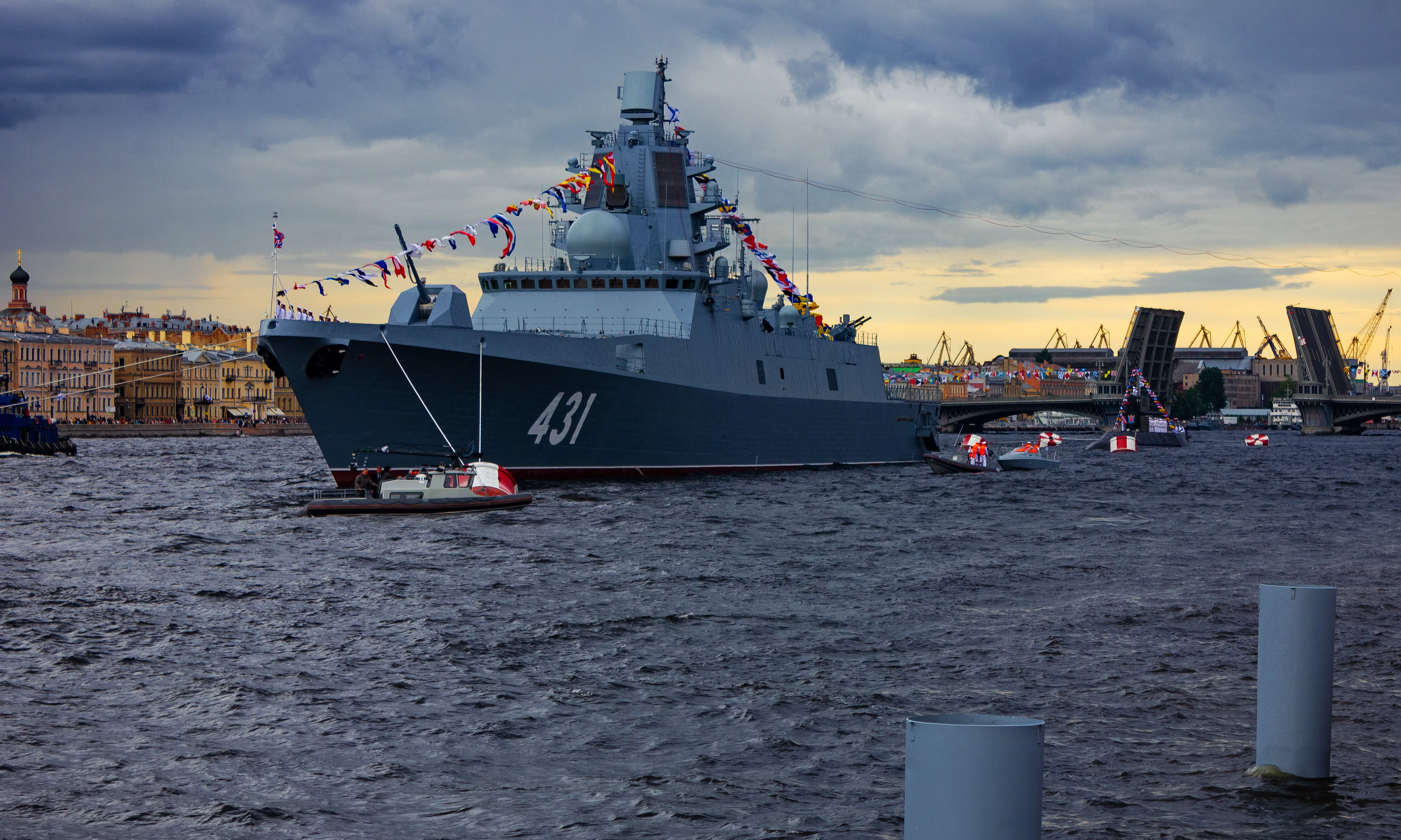 La frégate russe Amiral Kasatonov