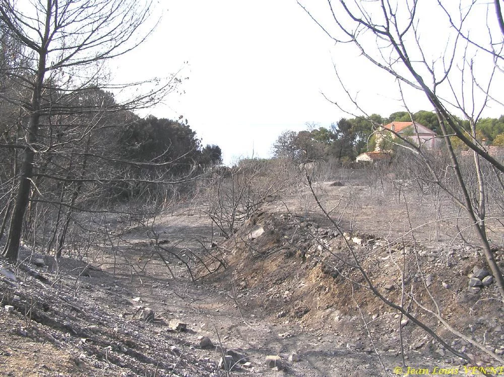 Les dégâts provoqués par l'incendie au CIN St Mandrier