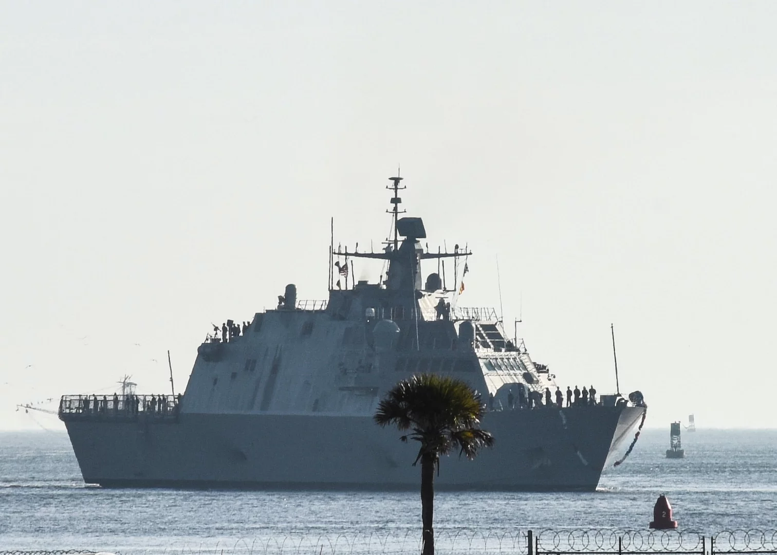 L'USS Indianapolis arrive à Mayport (Floride)