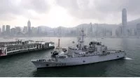 La frégate Vendémiaire à Hong-Kong