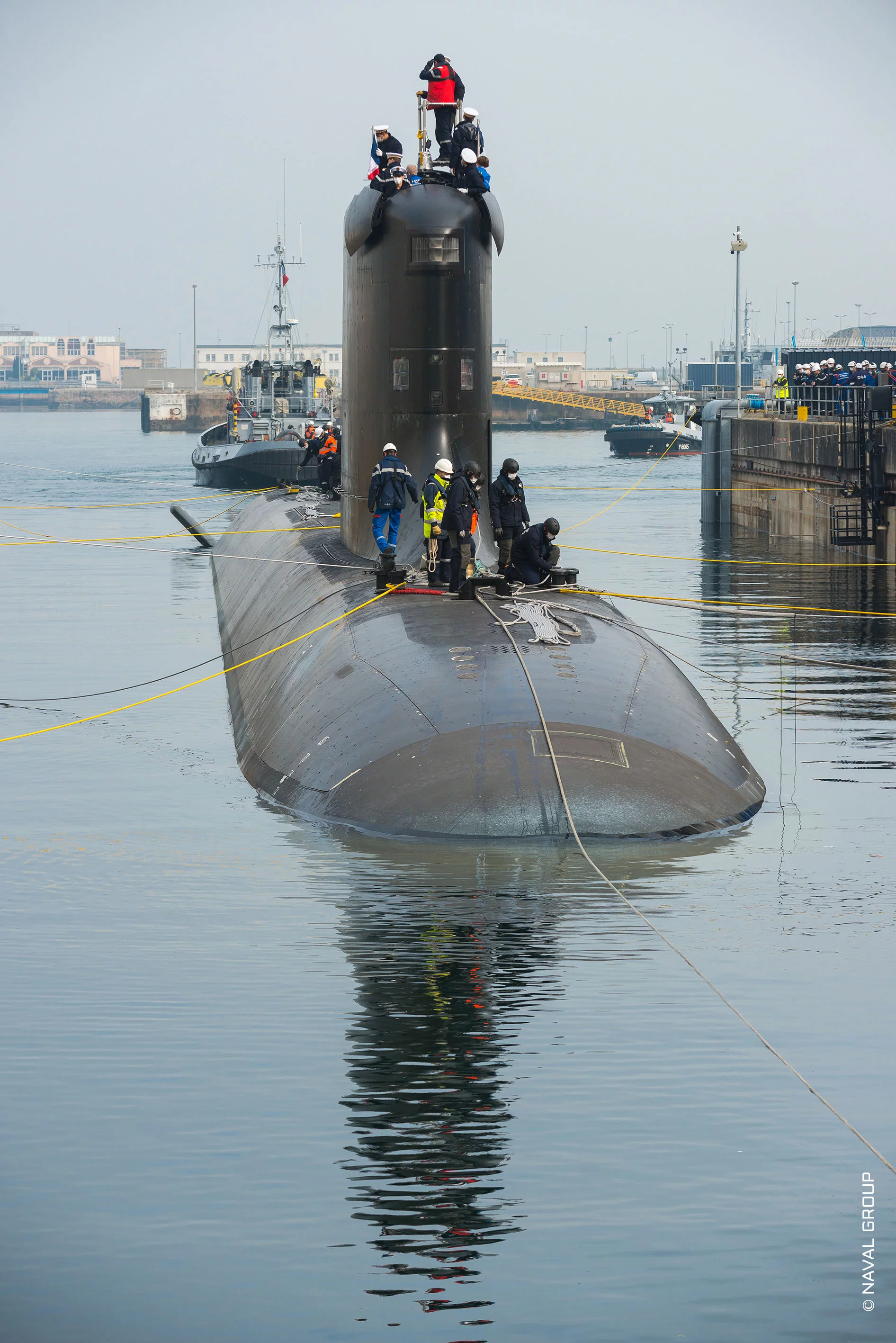 Le Suffren quitte la forme de construction Cachin