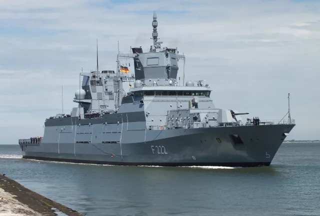La frégate allemande FGS Baden-Württenberg