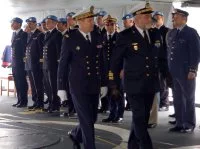 Le contre-amiral Kérignard rend le commandement de la TF 448