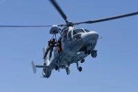 Entraînement au treuillage par un hélicoptère