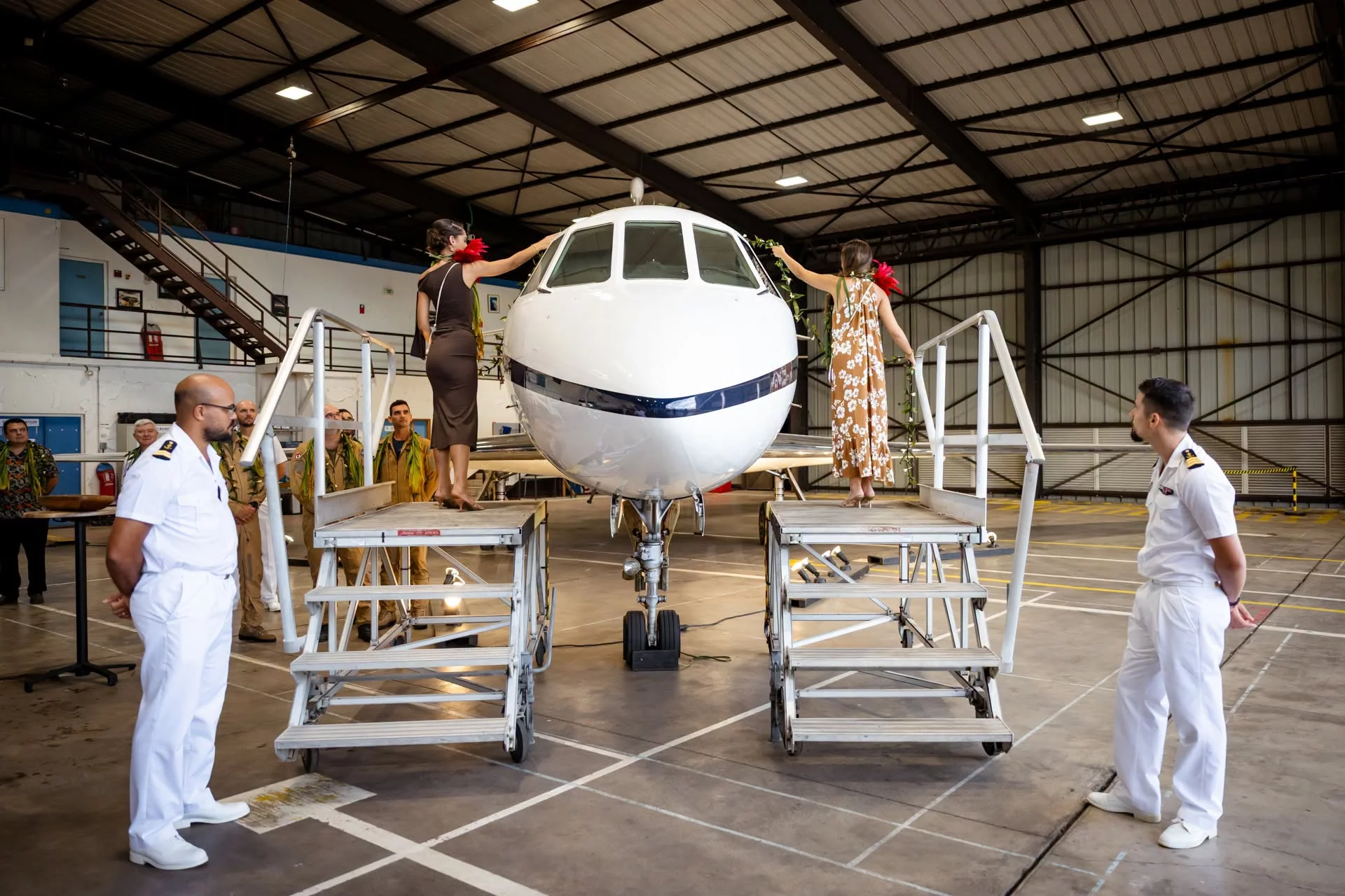 Un avion de surveillance maritime Falcon 50 Marine baptisé « Taumataroa »