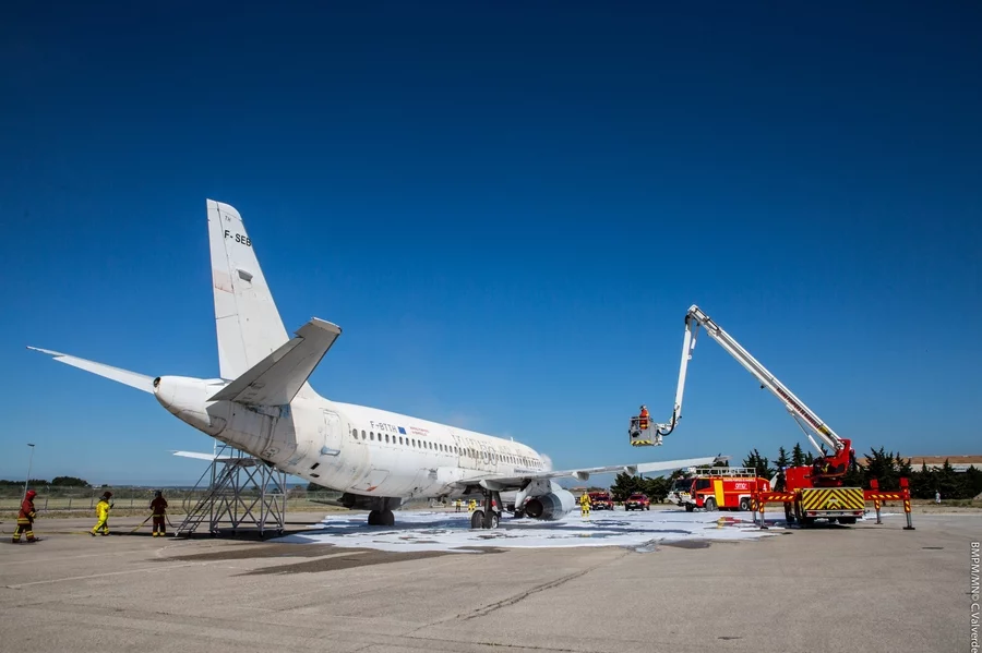 Entraînement sur l'aéroport Marseille-Provence
