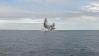 Contre-minage de 6 grenades anti-sous-marines de la 2nde Guerre Mondiale