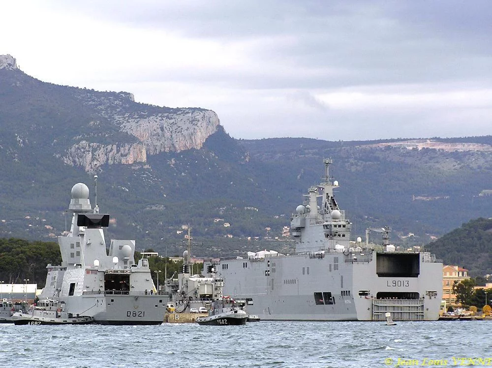Arrivée à Toulon de la frégate Chevalier Paul