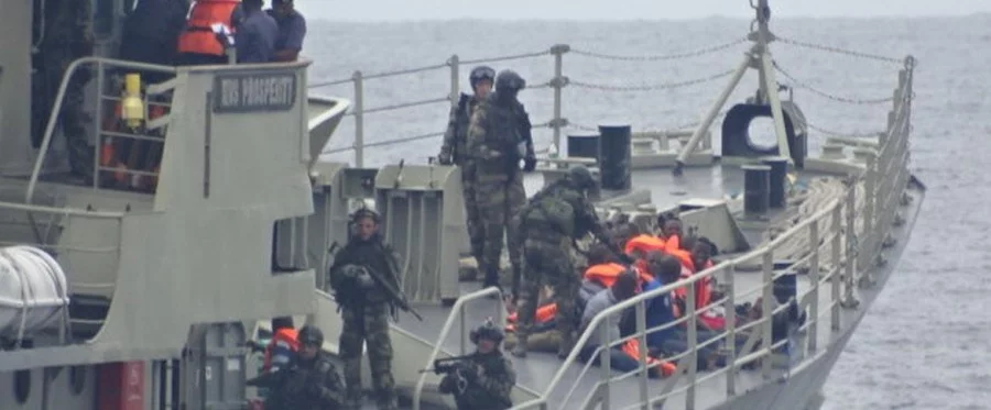 Le patrouilleur Cdt Blaison participe à l’exercice multinational Obangame Express