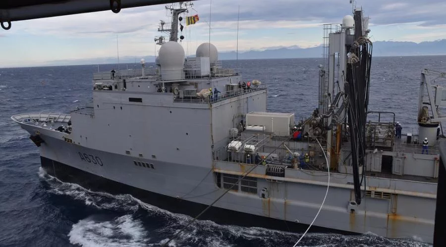 Le BCR Marne s'entraîne au ravitaillement à la mer