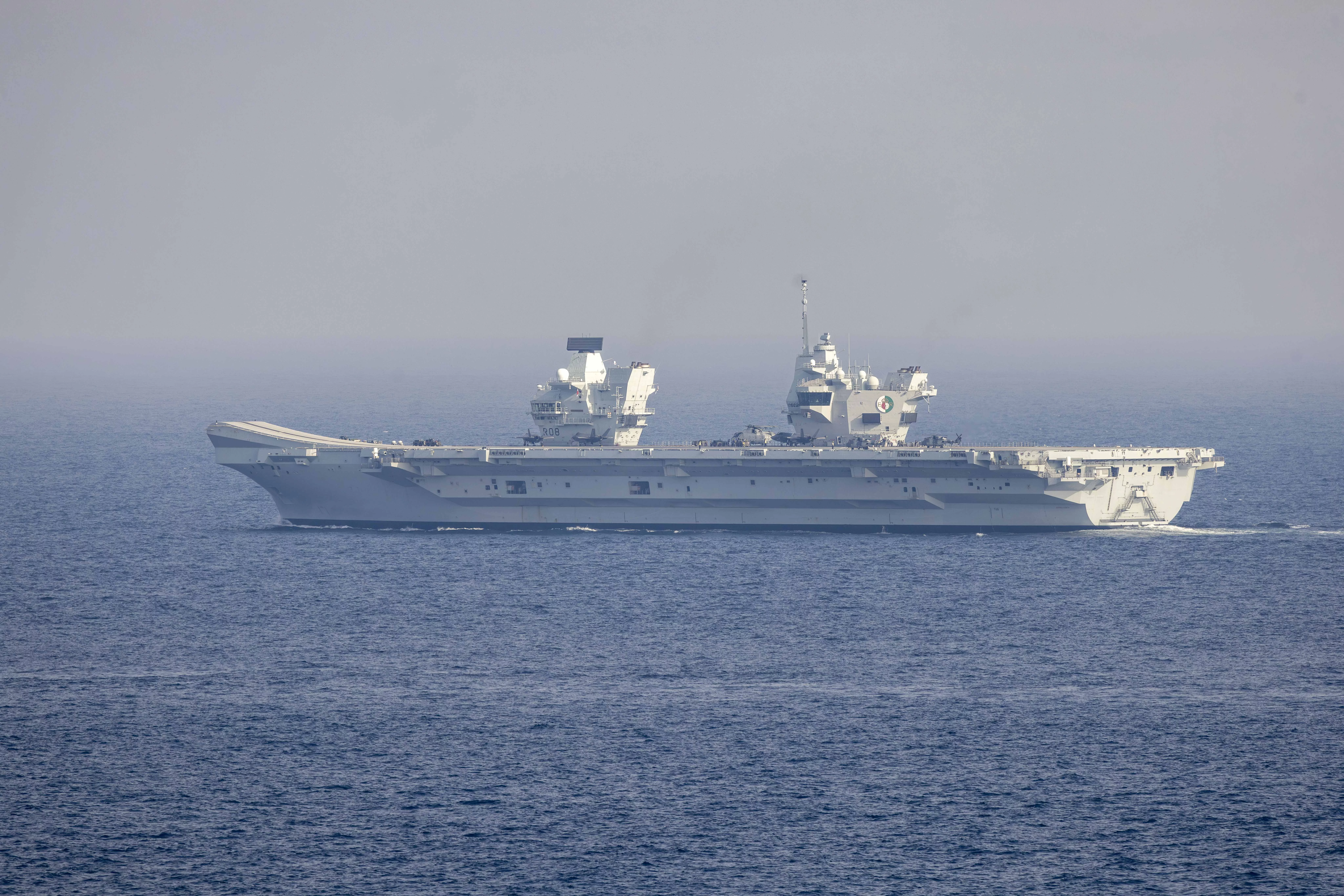 Le porte-aéronefs britannique HMS Queen Elizabeth