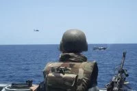Le boutre soupçonné d'être utilisé par des pirates somalien