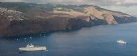 Le groupe amphibie au mouillage à Sainte Hélène