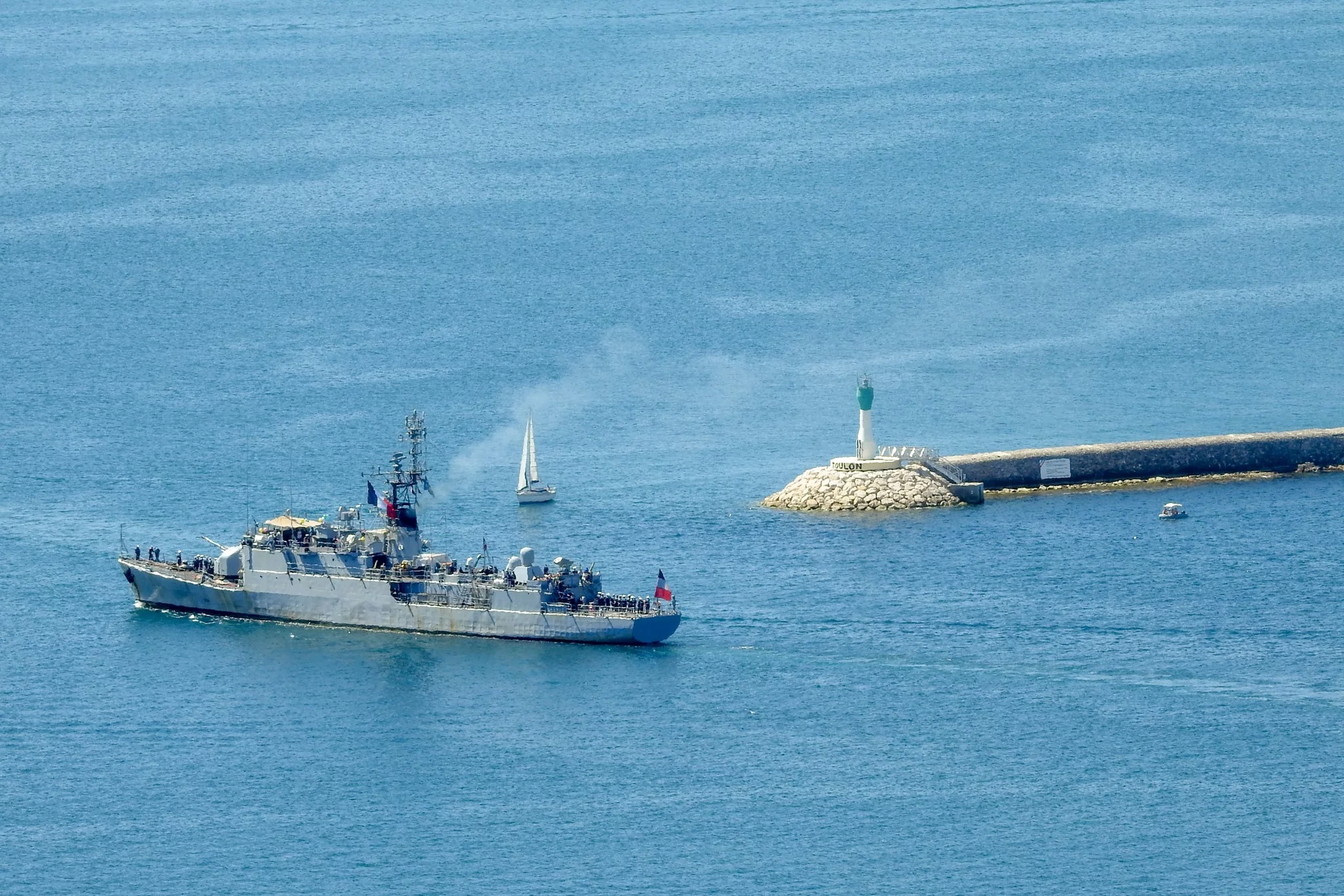 Le patrouilleur Commandant Ducuing rentre pour la dernière fois dans le port de Toulon