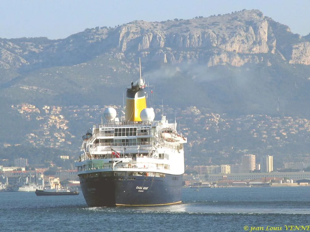 Le paquebot Saga Rose à Toulon