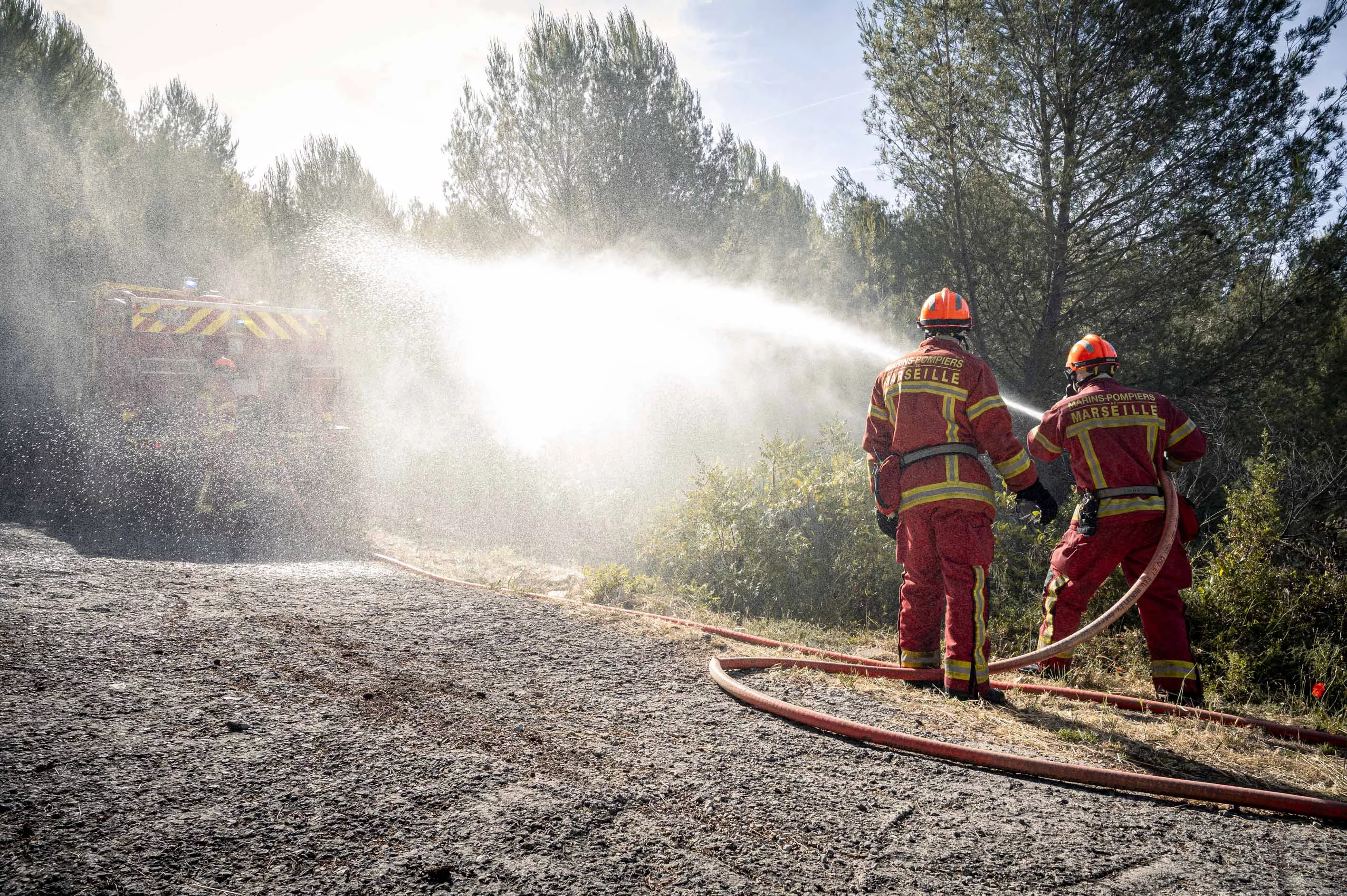 Exercice général « feux de forêt » des marins-pompiers de Marseille