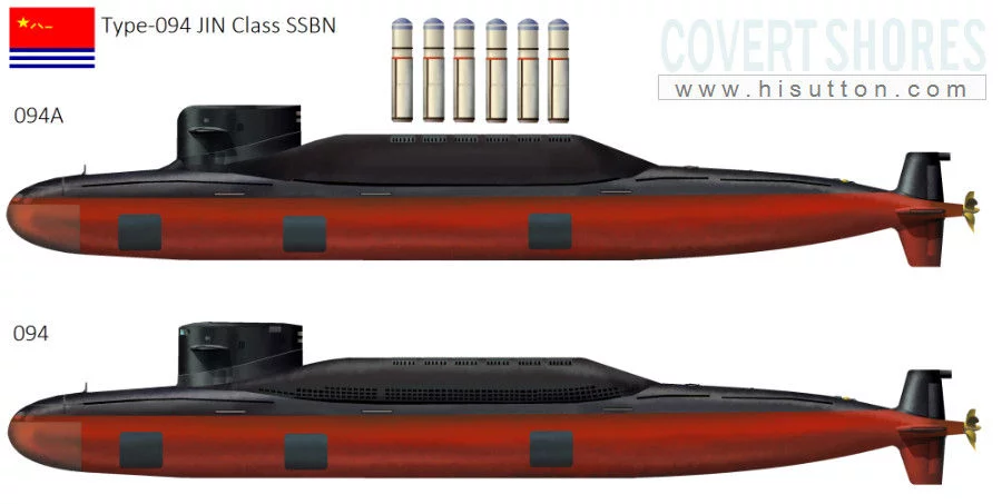 Comparaison entre Type 094 et Type 094A