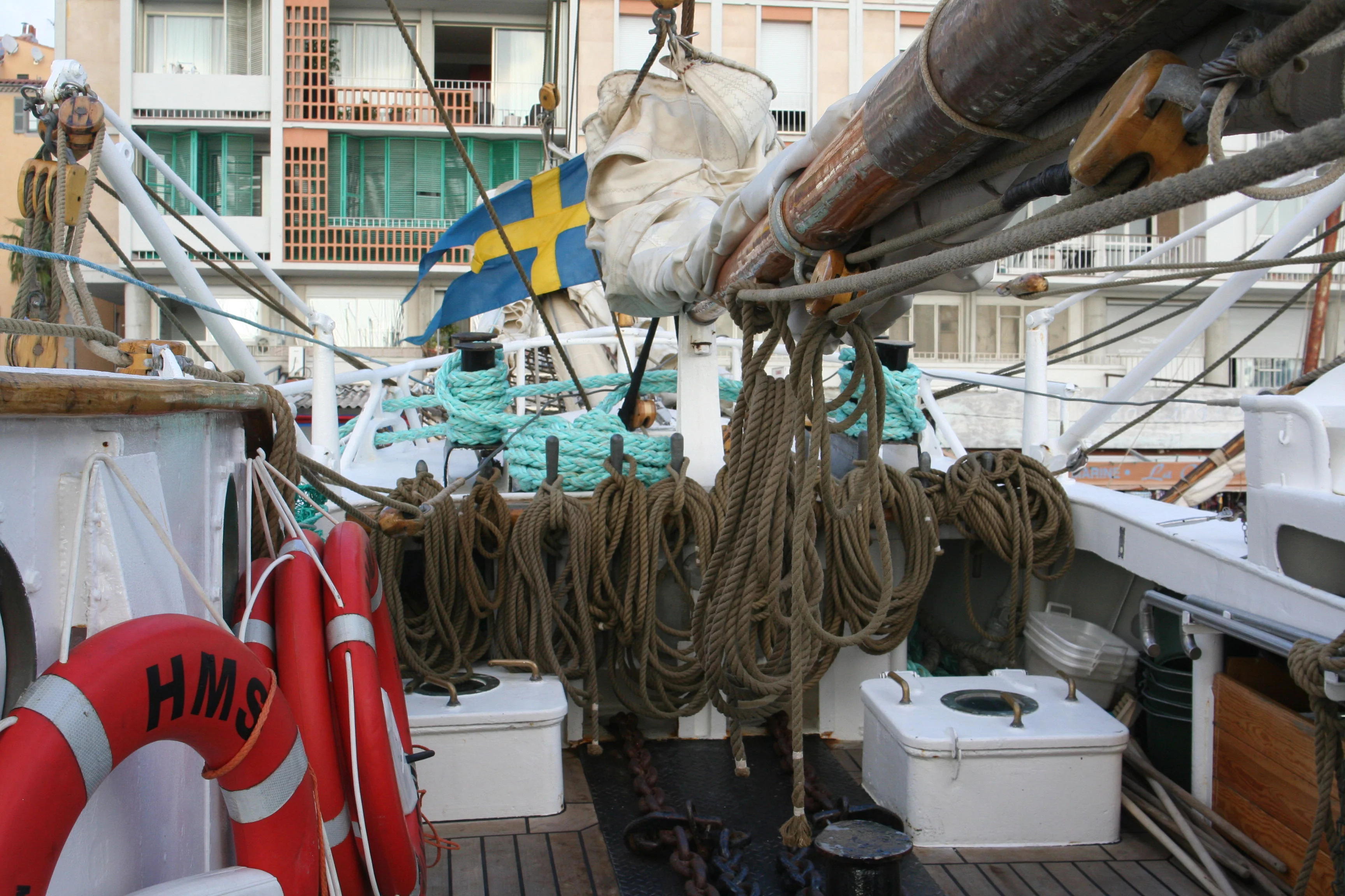 La plage avant du Falken