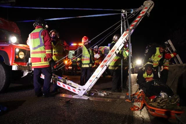 Le Bataillon des marins-pompiers de Marseille intervient sur un accident de la circulation sur l’autoroute A7