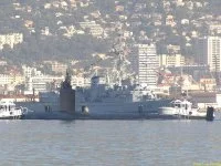 L’USS Montpelier appareille de Toulon