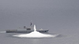 Essai de choc sur la frégate Courbet