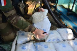 Une partie de la drogue saisie par le Jean de Vienne