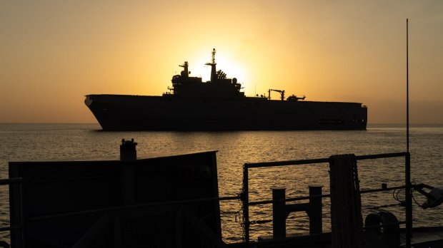 Le porte-hélicoptères Tonnerre